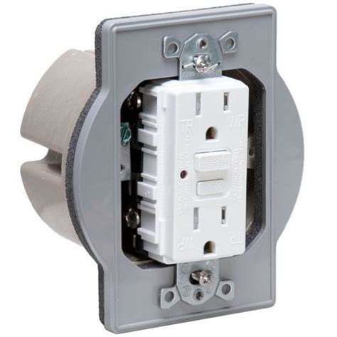 convert round junction box to outlet|single round ceiling box outlet.